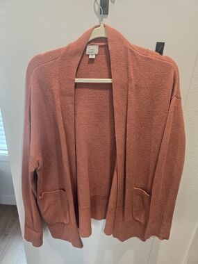 a new day Open-Front Cardigan Sweater - Rust Orange